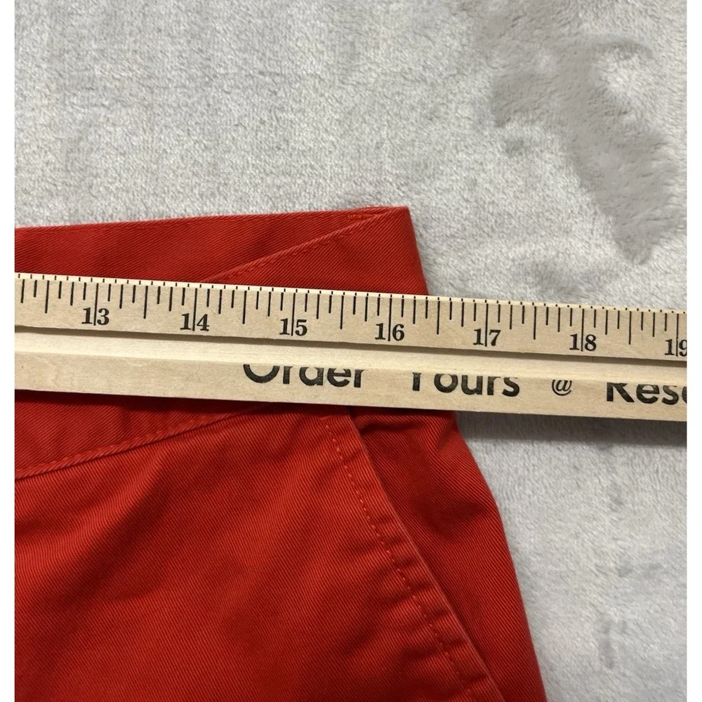 Polo Ralph Lauren Prospect Short Men 34 Red Chino Classic Flat Front 9'' Inseam
